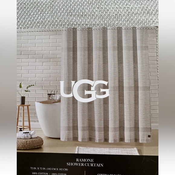 UGG Bath Nwt 9 Ugg Shower Curtain Ramone 72 X 72 Color Seal 00